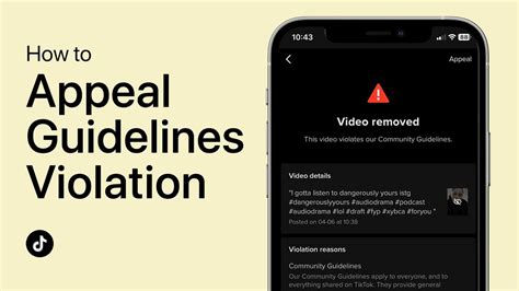 How To Appeal Tiktok Community Guidelines Violation Youtube