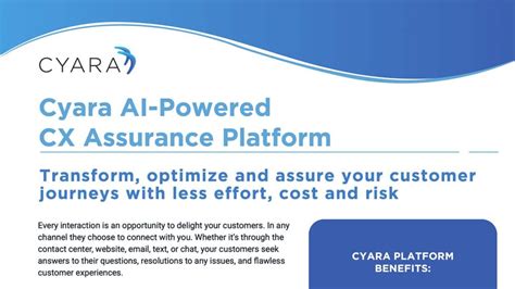 Ensure Exceptional Customer Experience | Cyara