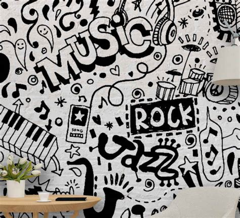 Music Doodle Music Wall Mural Tenstickers