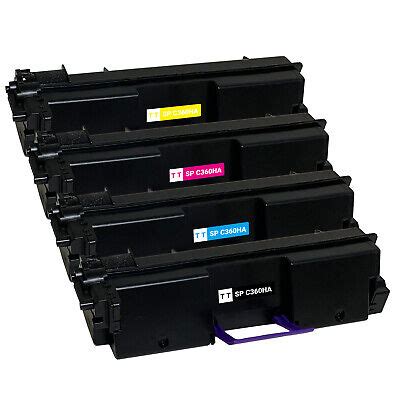 Color Toner Cartridge Set For Ricoh SP C360HA SP C360dnw SP C360sfnw SP