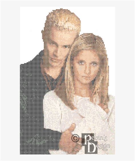 Buffy The Vampire Slayer And Spike Cross Stitch Pattern Buffy The Vampire Slayer Cross Stitch