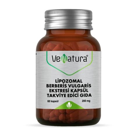 VeNatura, Липосомальный Берберин 200 мг, 60 капсул / VeNatura Liposomal ...