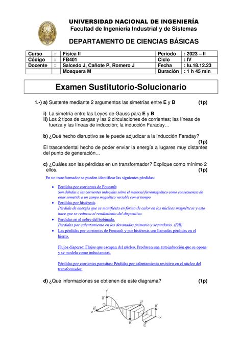 Esfiifb 4012023 2 Unico Cañote Solucionario UNIVERSIDAD NACIONAL DE