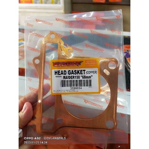 Pitsbike Copper Head Gasket For Raider Shopee Philippines