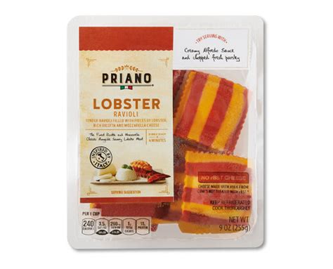 Priano Lobster Or Crab Ravioli Aldi Us