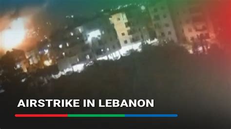 Eyewitness Footage Shows Moment Airstrike Hit Lebanon S Jiyyeh Abs