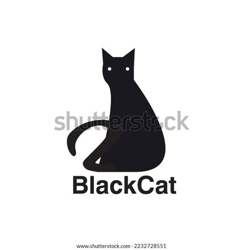 Black Cat Logo Icon Vector Illustration Stock Vector Royalty Free