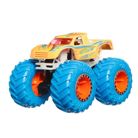 Количка Hot Wheels Monster Truck Glow in the Dark Podium Crasher Мащаб 1 64 eMAG bg