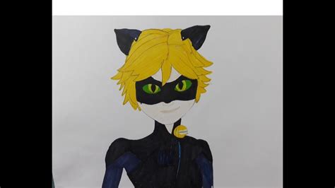 Kara Kedi Adrien çizimi How to draw Cat Noir M Draw Çizim