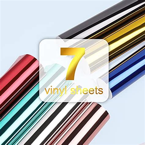 Teckwrap Holographic Chrome Adhesive Craft Vinyl Precut Sheets 12 X 12