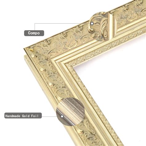 Best New Products Natural Wood Picture Frames Retro American Style Pine Painting Frame Moulding