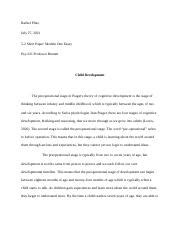 Short Paper Docx Rachel Pluto July Short Paper