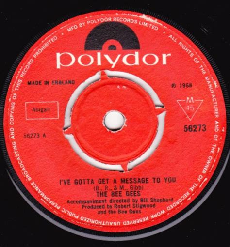 The Bee Gees Ive Gotta Get A Message To You Releases Discogs