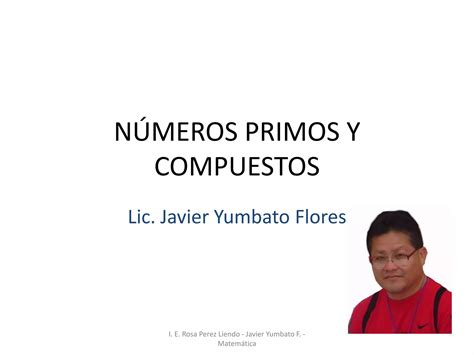 N Meros Primos Y Compuestos Ppt Descarga Gratuita