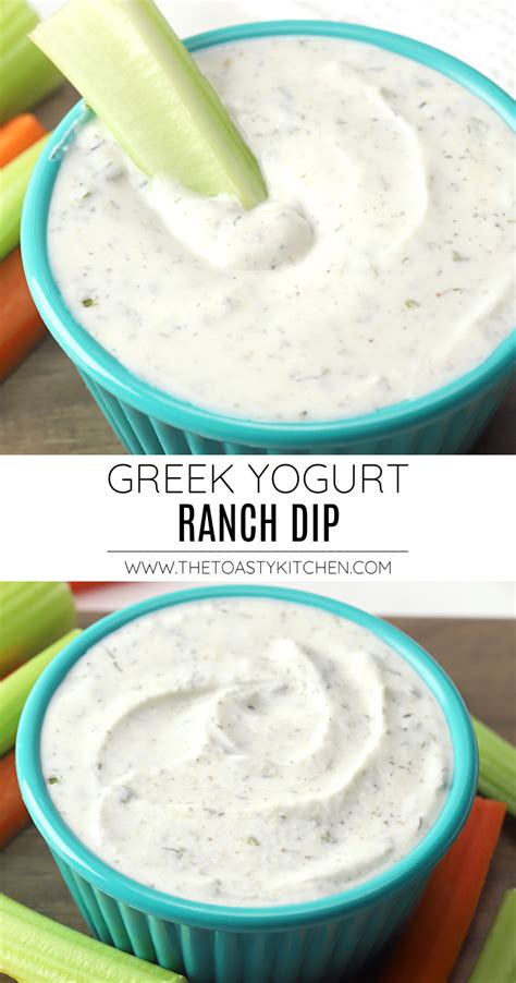 Greek Yogurt Ranch Dip - The Toasty Kitchen