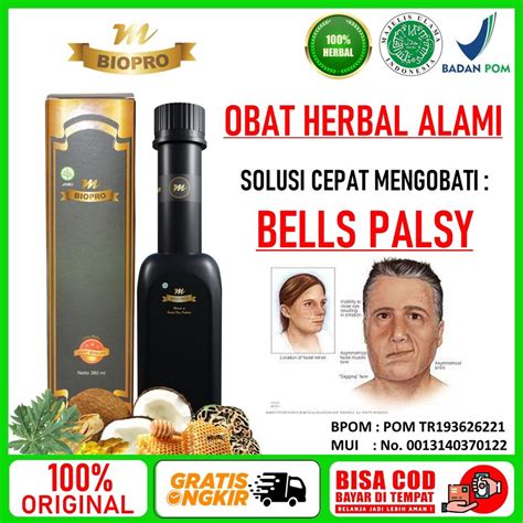 Jual M Biopro Herbal Asli Original Isi 380 Ml Obat Bells Palsy Bell