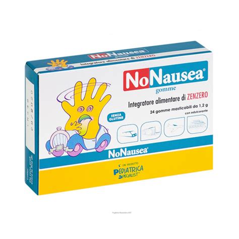 Nonausea Integratore Zenzero Bambini 24 Gomme