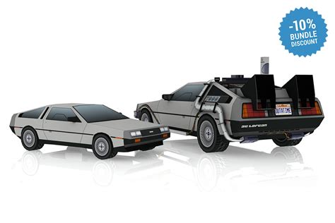 Delorean Back To The Future Inspired Diy Papercraft Visualspicer