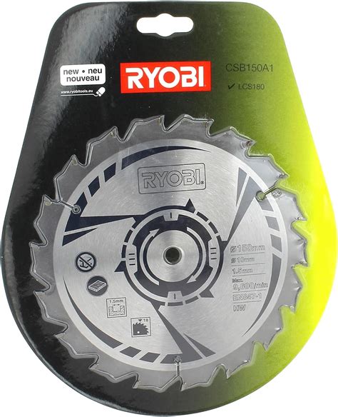 Ryobi Csb A Mm Circular Saw Blade For Rwsl M Amazon Co Uk