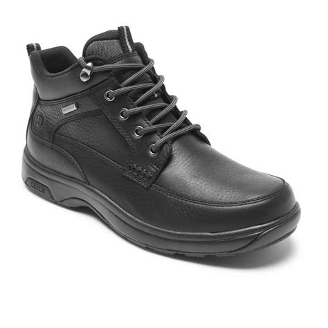 Dunham Men S 8000 Mid Boot Waterproof Leather Black Leather