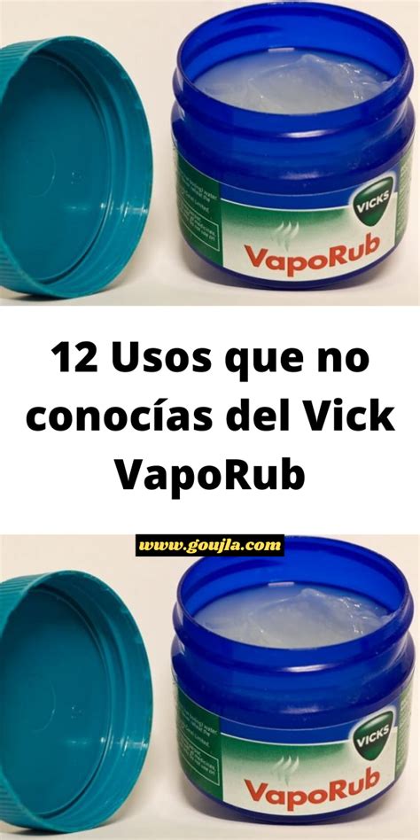 12 usos que no conocías del vick vaporub Artofit