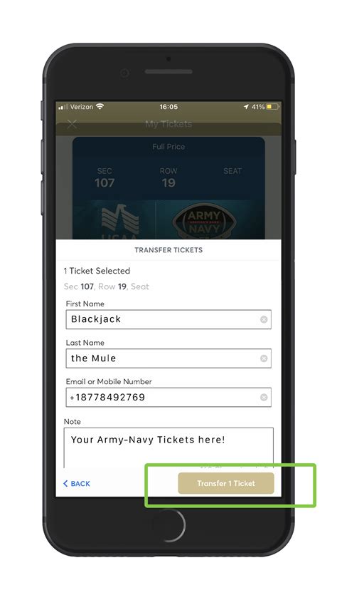 Mobile Tickets - Army-Navy Game — Army Gameday