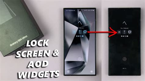 Samsung Galaxy S24 S24 Ultra How To Add Widgets To Lock Screen And Always On Display Youtube