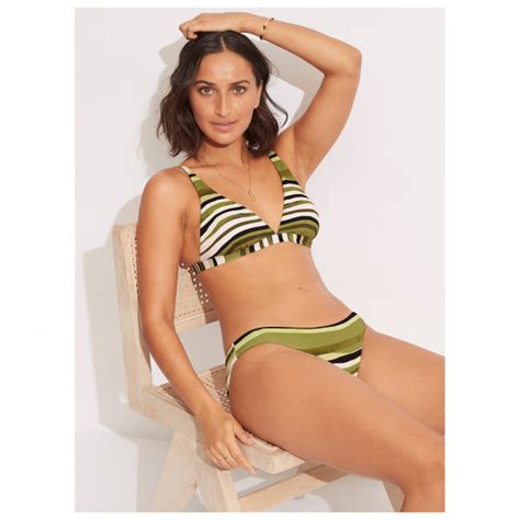 Seafolly Sun Stripe Longline Tri Bikini Top Damen Online Kaufen