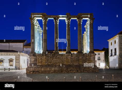 The Roman Temple Of Evora Templo Romano De Evora Also Referred To As