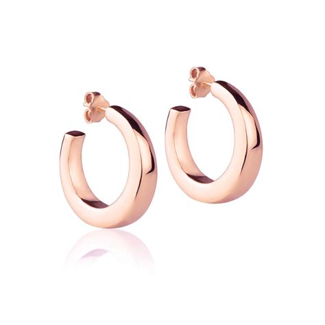 ORECCHINI IN ORO ROSA 18K A CERCHIO A 655 00