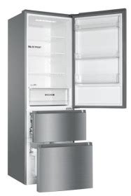 Haier HTR3619ENMN Frigorífico Combi con Cajones NoFrost E Inox