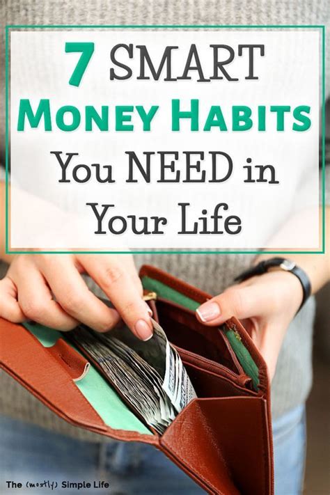 7 Smart Money Habits You Need In Your Life Finanças