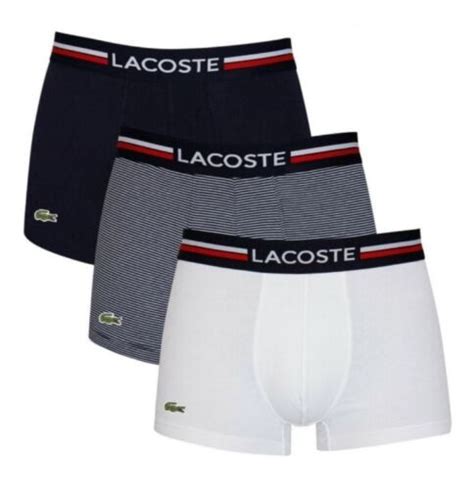 Lacoste Men S Pack Trunk Boxer Ebay