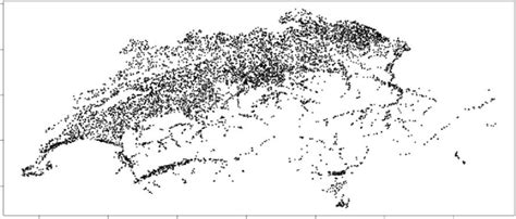 Swiss Establishments Aggregated Data Spatial Distribution Of The