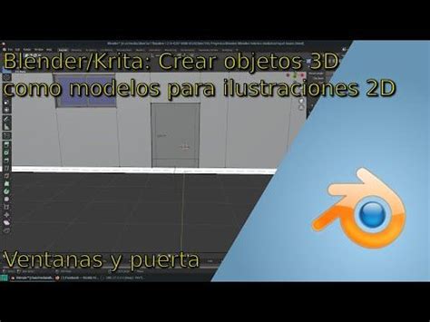 Blender Krita Crear Objetos 3D Como Modelos Para Ilustraciones 2D