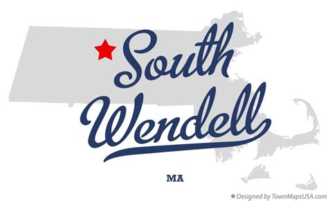 Map of South Wendell, MA, Massachusetts