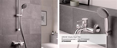 GROHE Vitalio Start 100 - Handbrause (wassersparend, 3 Strahlarten ...