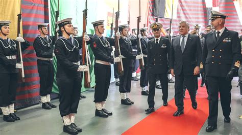 Il Vicepresidente Del Consiglio Antonio Tajani Visita Nave San Giusto