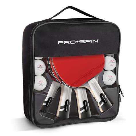 Pro Spin Ping Pong Paddles Carbon Fiber Player Set Elite Series