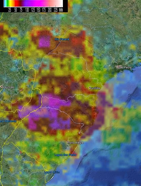 Precipitação Por Satélite - Fábio Souza Radialista: Satélite da NASA capta chuva de até 200 mm ...