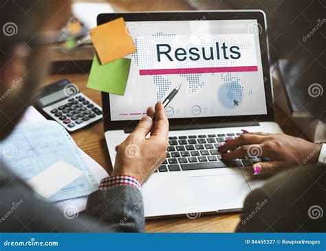 Results Efficiency Evaluate Outcome Progress Concept Stock Image