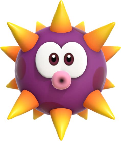 File Urchin Model SMBW Png Super Mario Wiki The Mario Encyclopedia