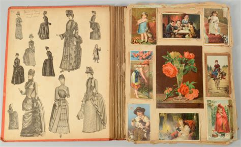 Lot 699 4 Victorian Scrapbooks Albums