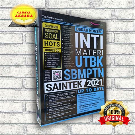 Jual Buku Utbk Buku Sbmptn Saintek Uptodate Bedah Konsep Inti Materi