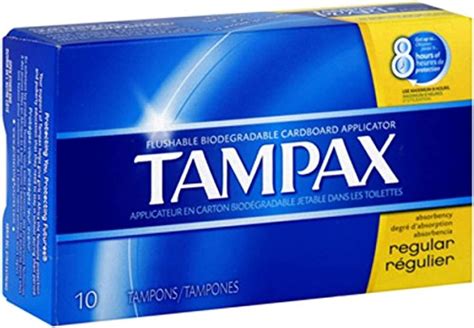 Tampax Regular Tampons With Flushable Cardboard Applicator