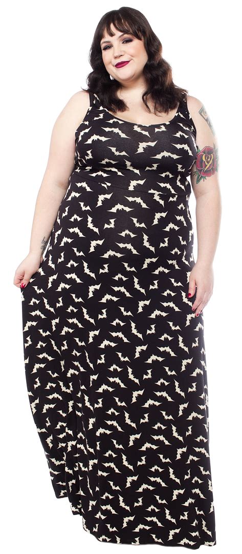 Sourpuss Luna Bats Maxi Dress