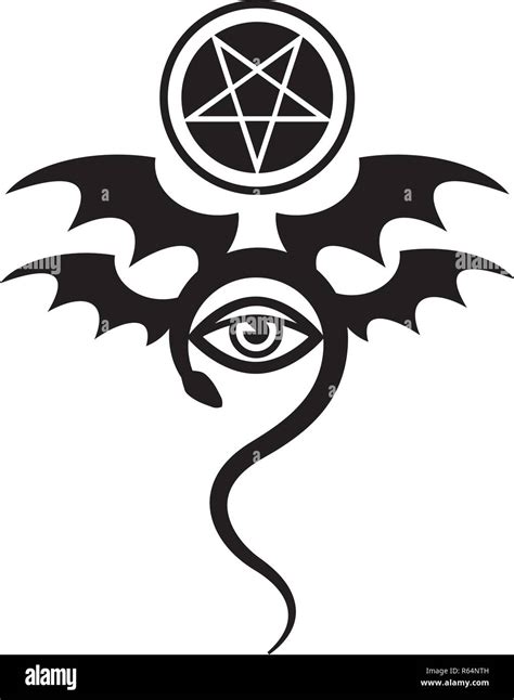 EVIL EYE (The Greater Malefic). Mystical Symbol of Black Magic, Emblem ...