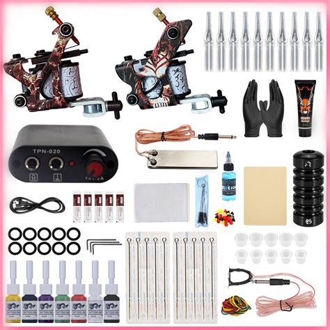 Máquina De Fazer Tatuagem - kit tatuagem iniciante completo profissional maquina máquina de fazer ...