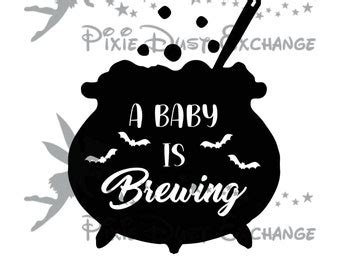 Halloween A Baby Is Brewing Svg Etsy New Zealand