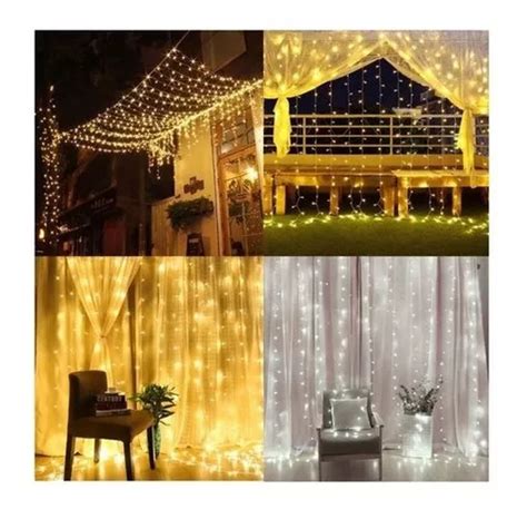 Cortina Decora O Led Fixo Festas Fun Es X V Oferta Frete Gr Tis